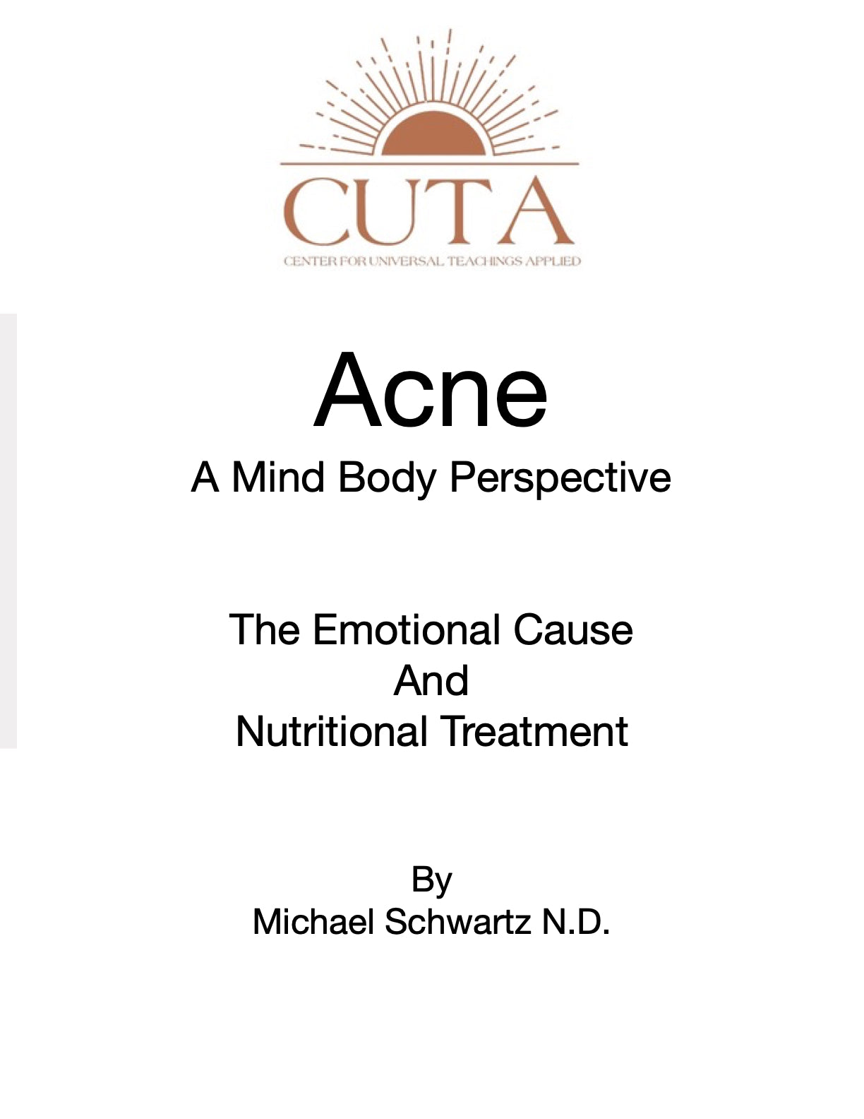 Acne Booklet