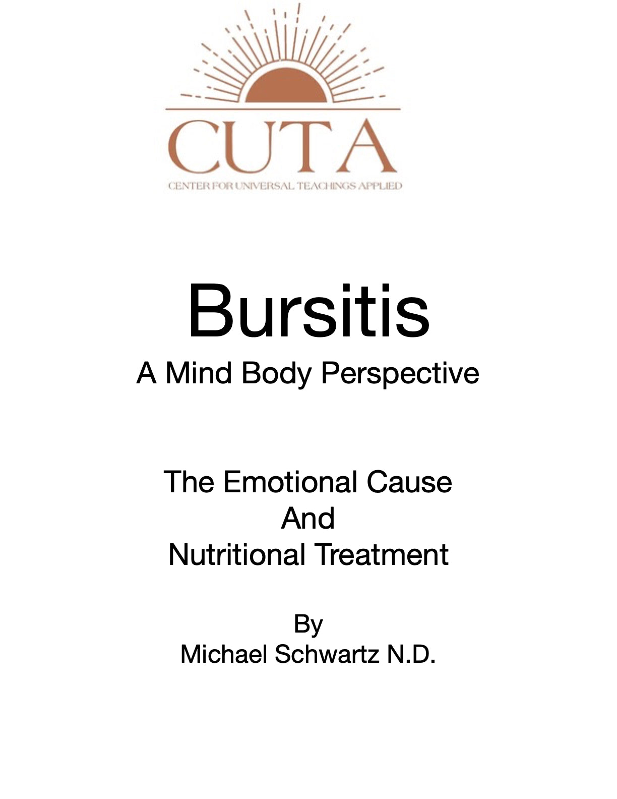 Bursitis Booklet