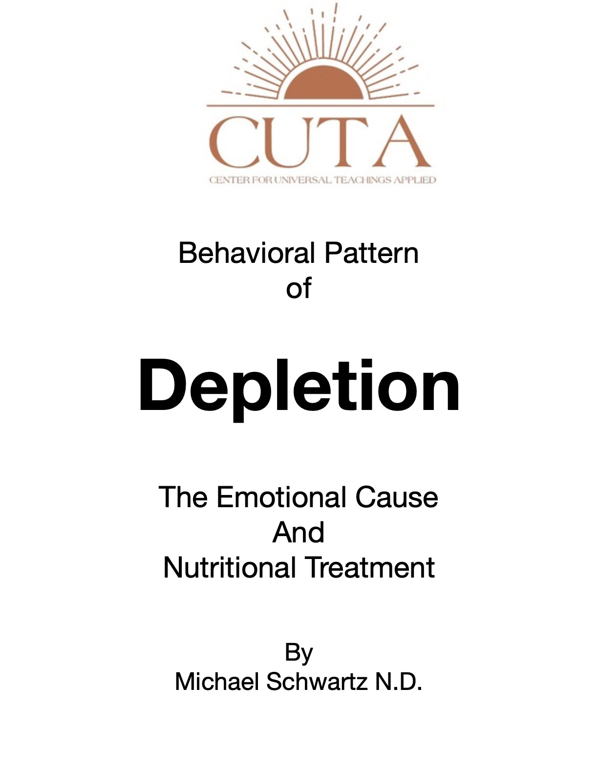 Behavioral Pattern of Depleting Self