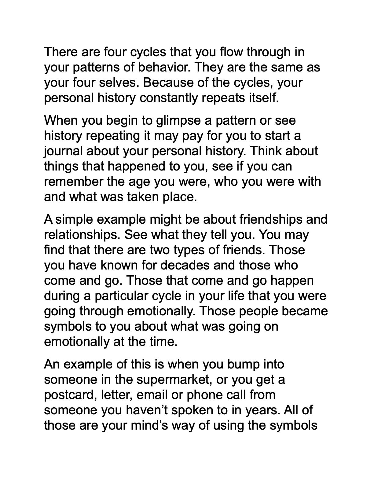 Discipline of Cycles