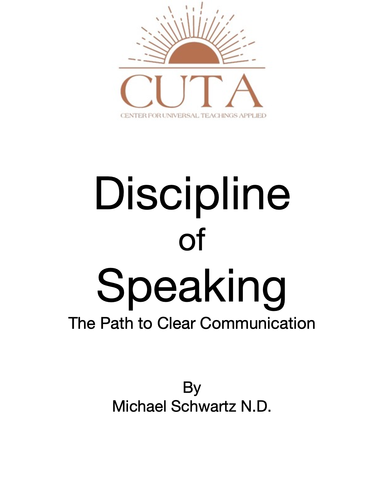 Discipline of Speaking