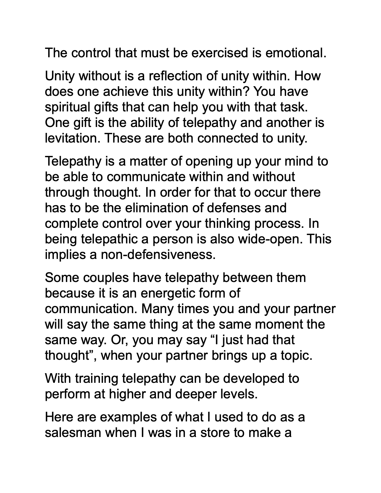 Discipline of Unity