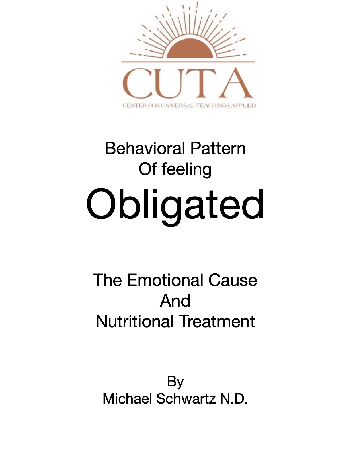 Behavioral of Obligation