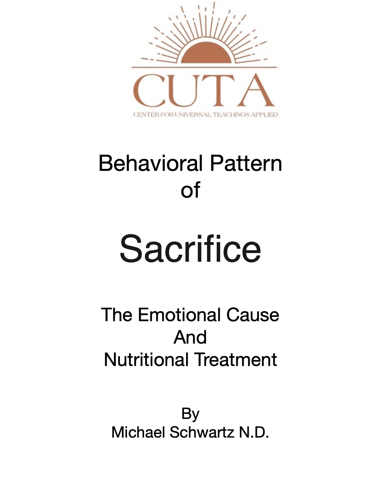 Behavioral Pattern of Sacrifice