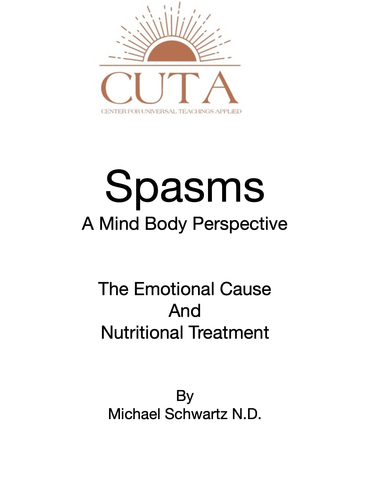 Spasms Booklet