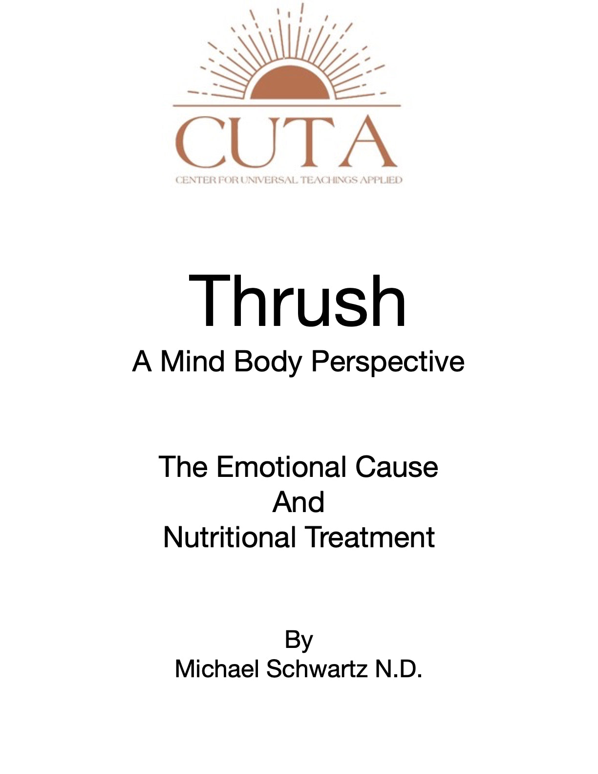 Thrush Booklet