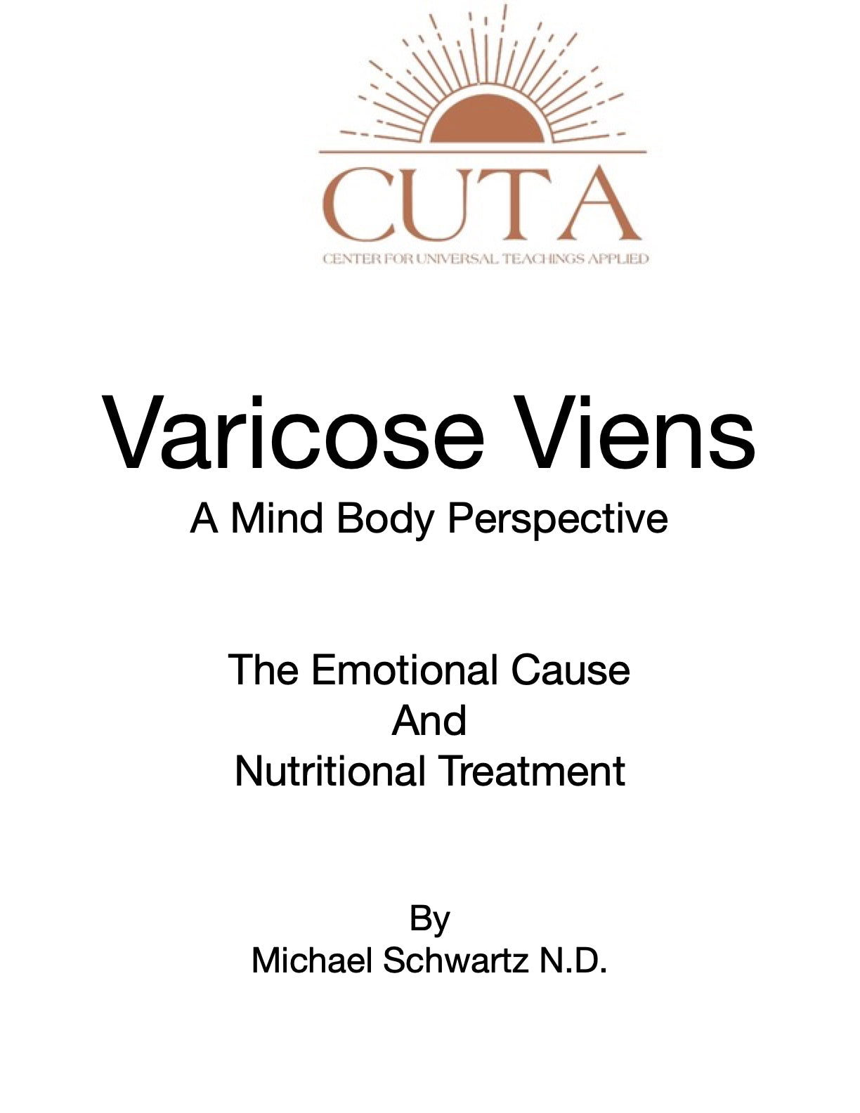 Varicose Viens Booklet