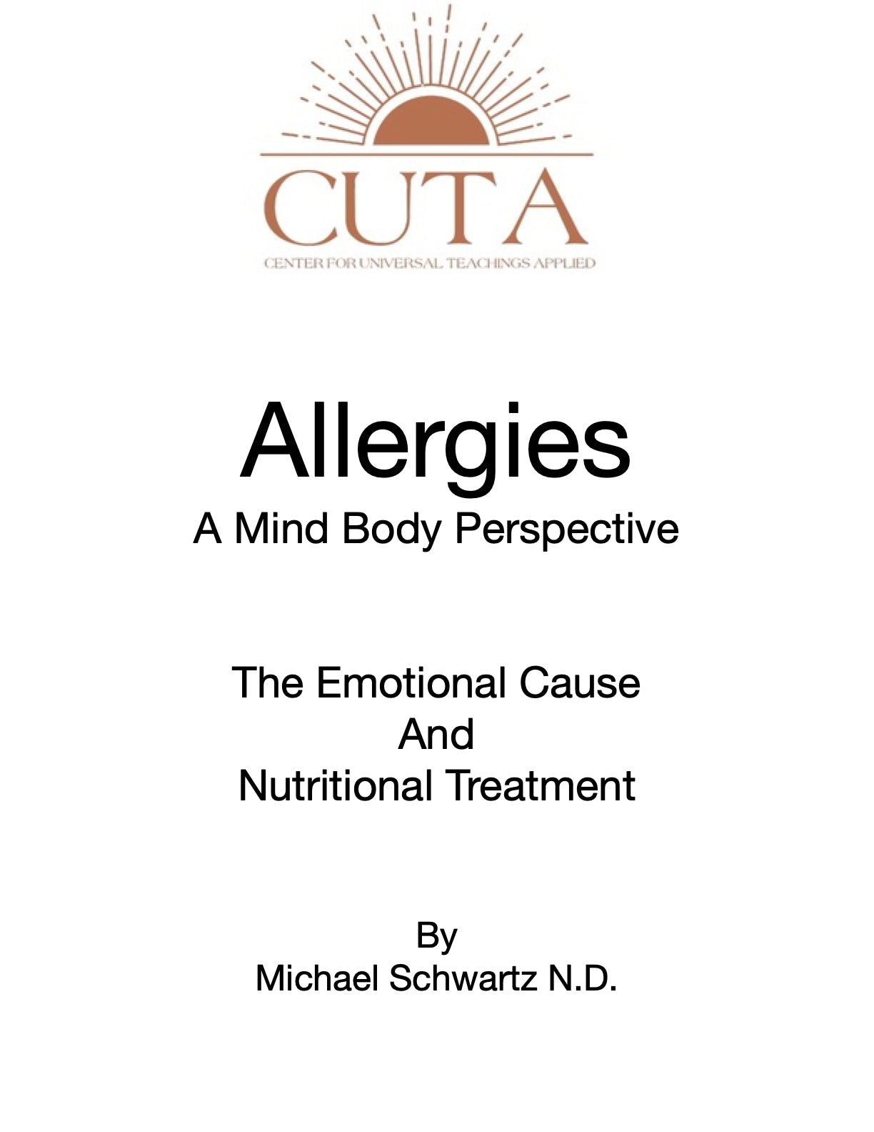 Allergies Booklet