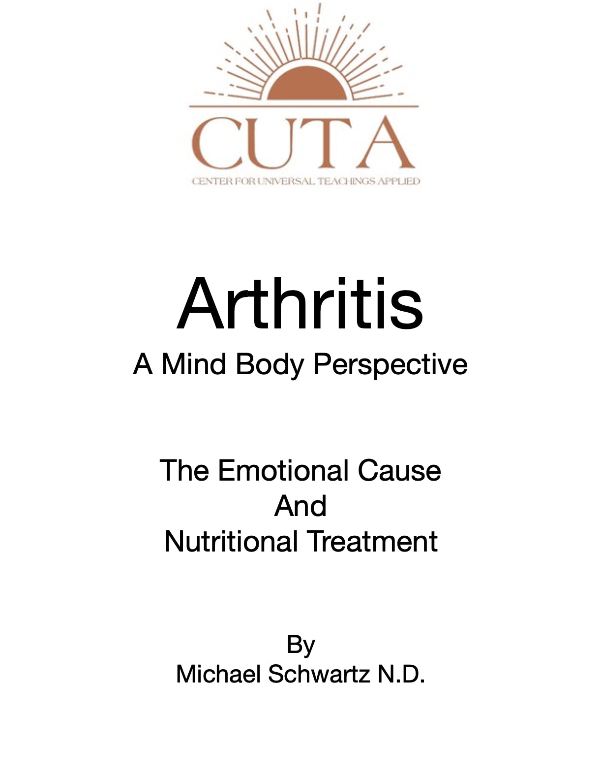 Arthritis and Inflammatory Issues Booklet