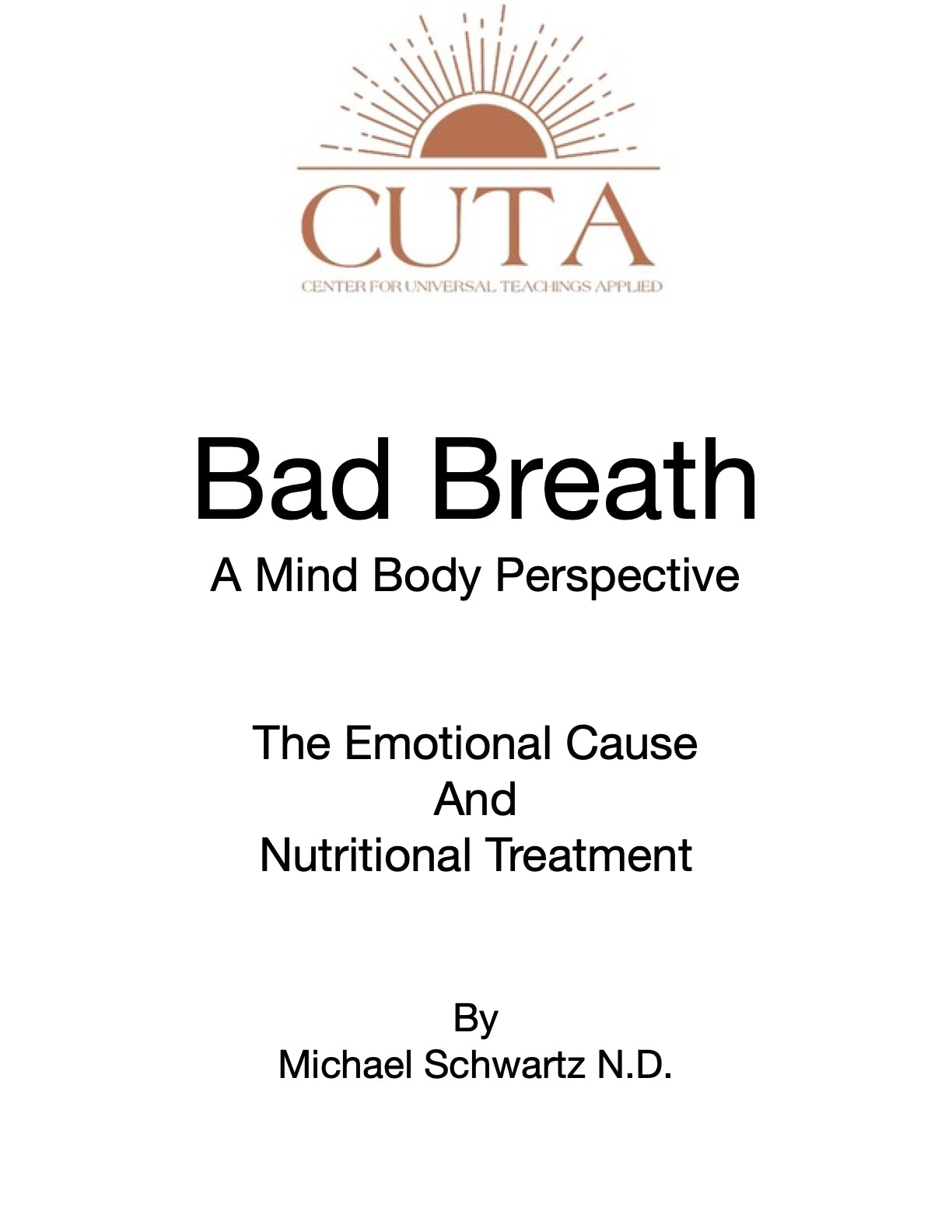 Bad Breath Booklet