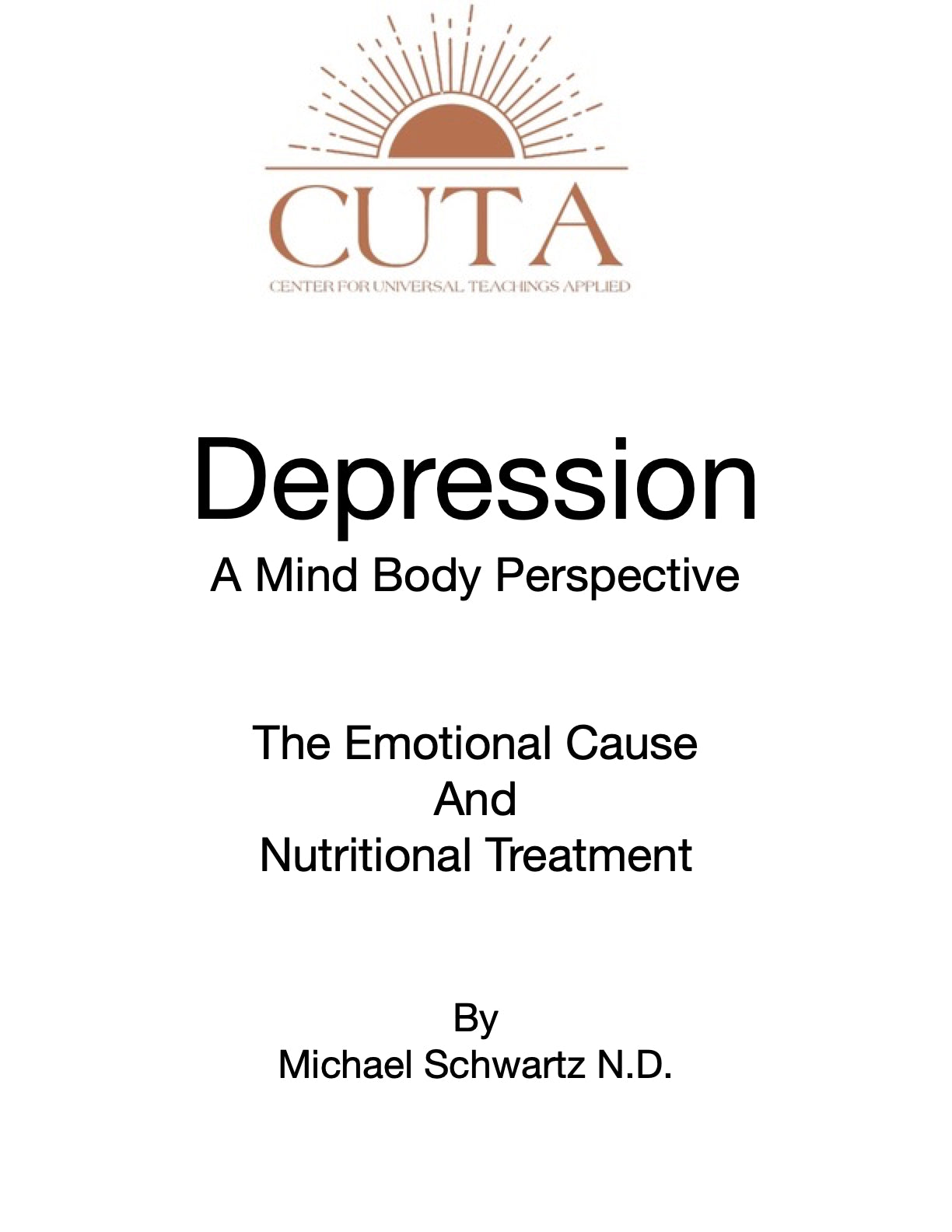 Depression Booklet