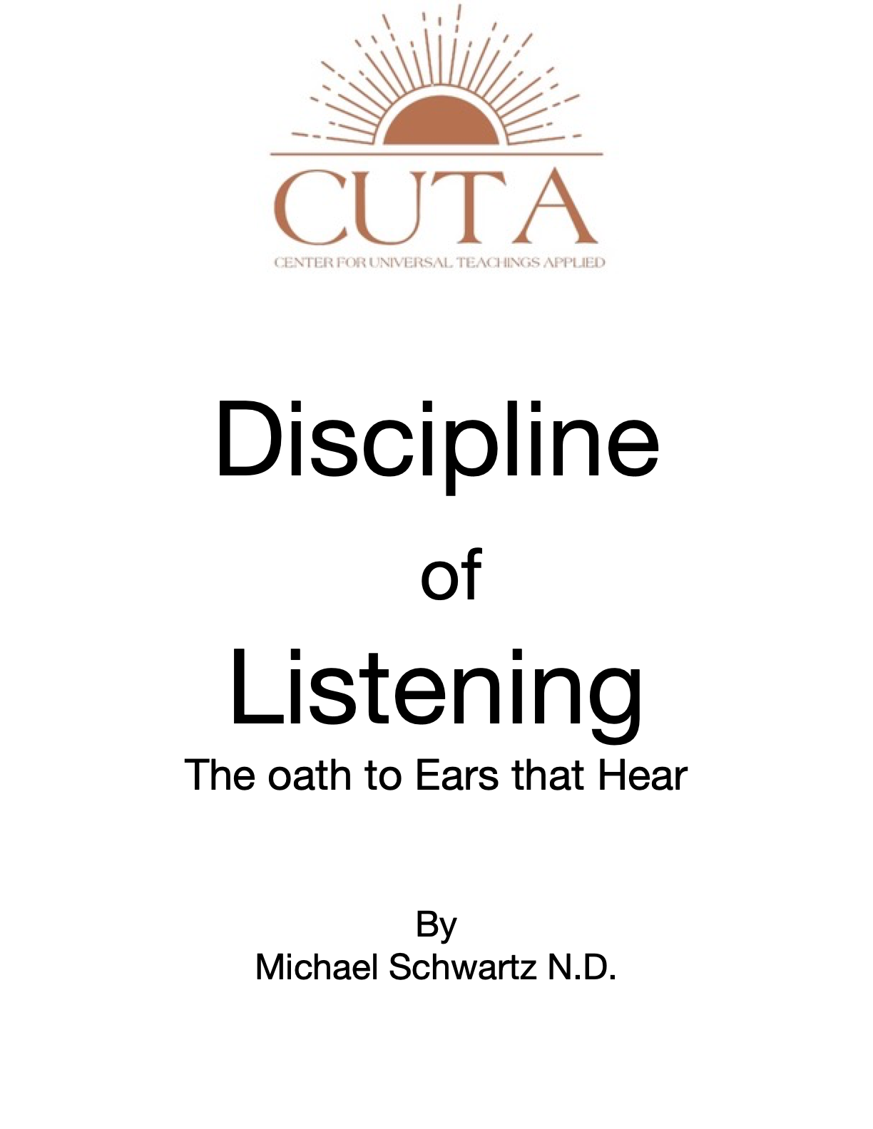 Discipline of Listening