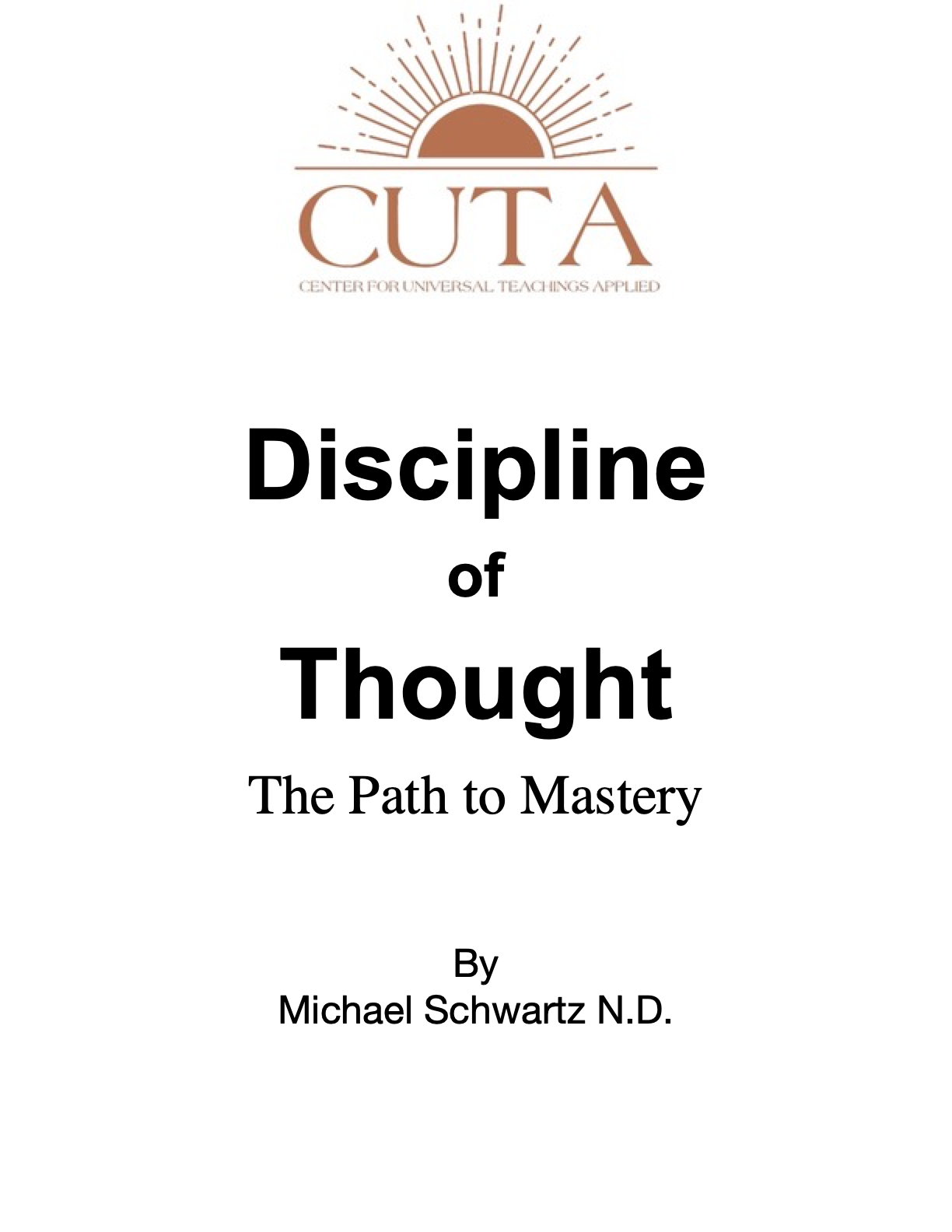 Discipline of Thought