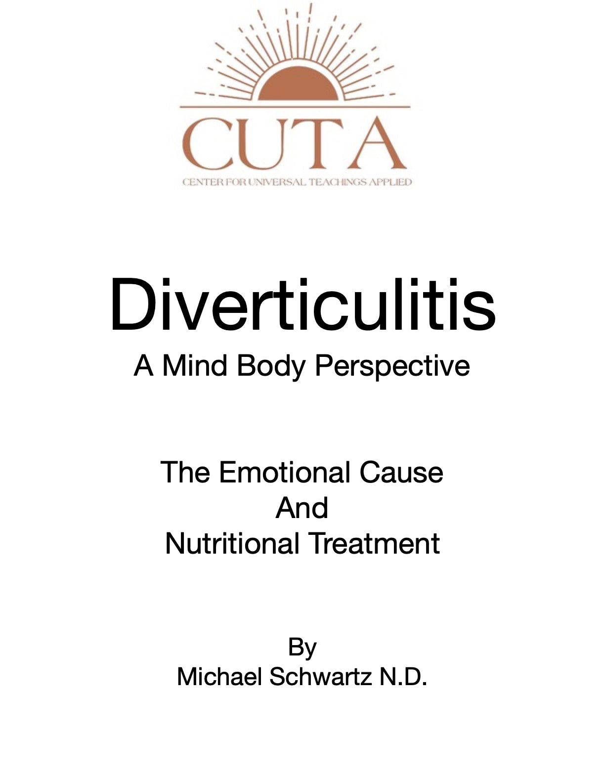 Diverticulitis Booklet