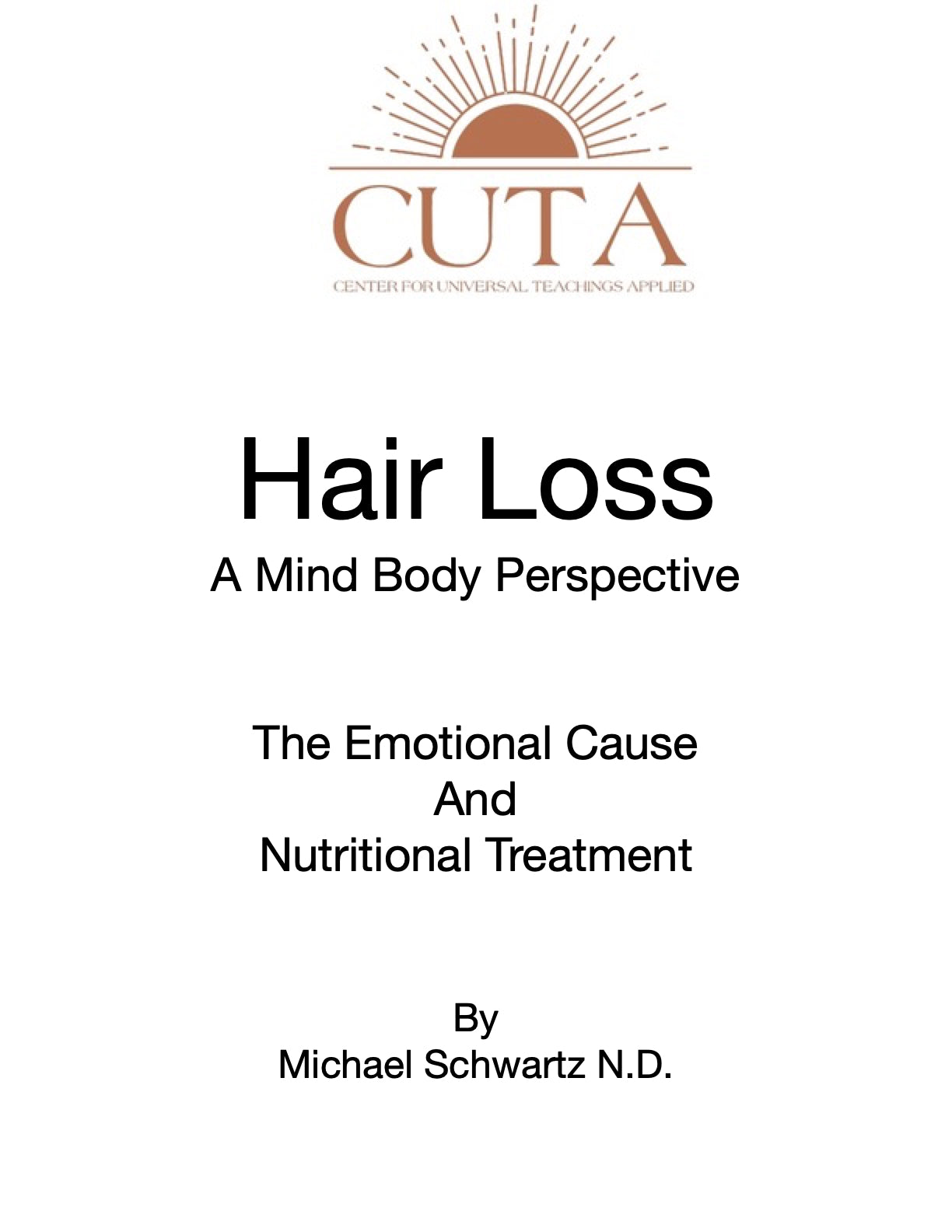 Hair Loss Booklet