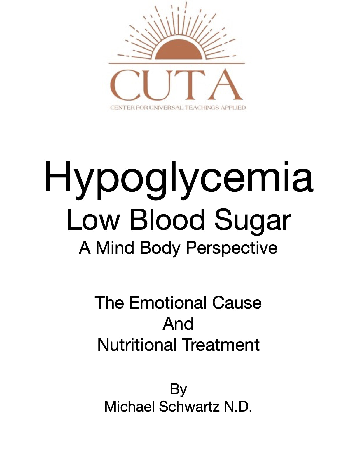 Hypoglycemia Booklet