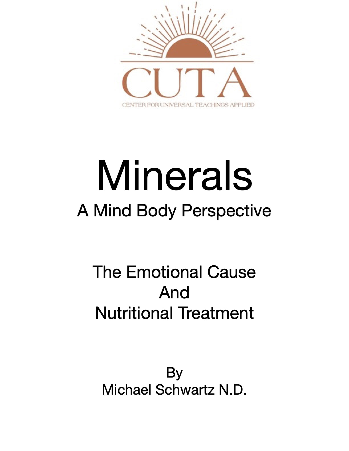 Minerals Booklet