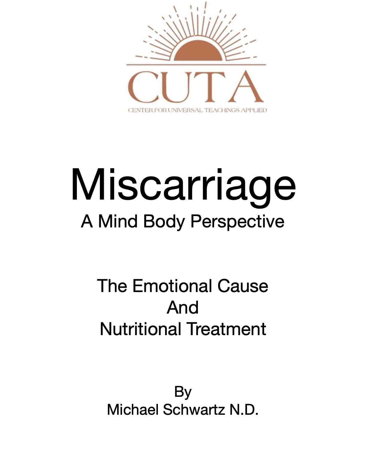 Miscarriage Booklet
