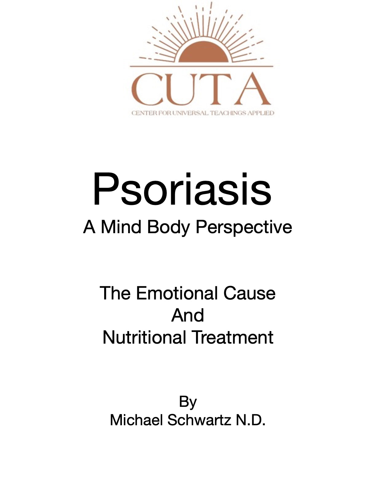 Psoriasis Booklet