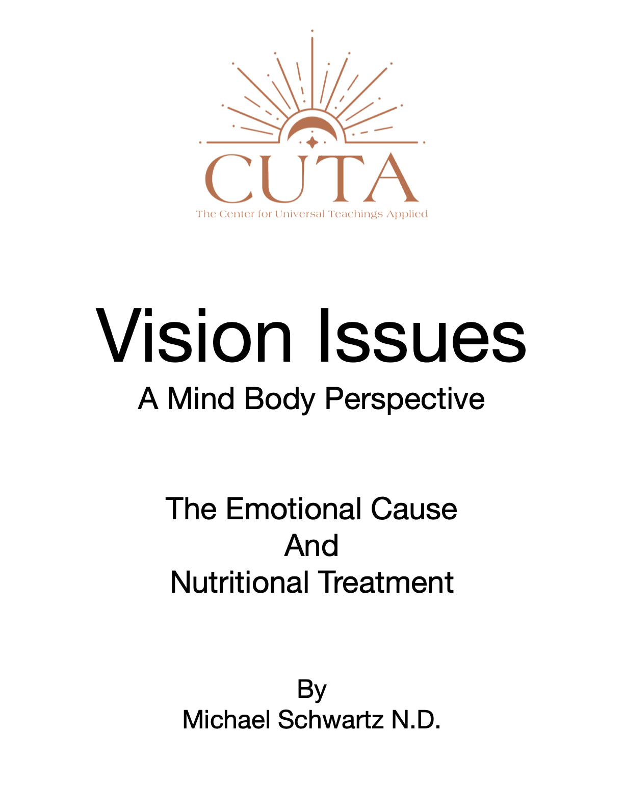 Vision Issues – Cutateachings.org